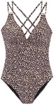 LASCANA Badeanzug Damen leo bedruckt Gr.36 Cup C/D