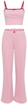 LSCN BY LASCANA Damen Pyjama rosa Gr.40/42