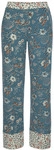 LASCANA Pyjamahose Damen rauchblau-ecru Gr.32/34