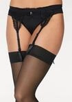LASCANA Strapsstr&uuml;mpfe Damen schwarz Gr.44/46