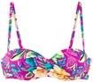 LASCANA B&uuml;gel-Bandeau-Bikini-Top Damen pink bedruckt Gr.38 Cup B