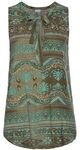 LASCANA Tanktop Damen t&uuml;rkis-bedruckt Gr.48/50
