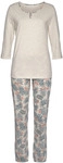 LASCANA Damen Pyjama sand-bedruckt Gr.32/34