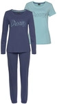 VIVANCE DREAMS BY LASCANA Damen Pyjama blau, dunkelblau Gr.32/34
