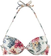 LASCANA Push-Up-Bikini-Top Damen creme bedruckt Gr.36 Cup C