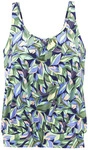 S.OLIVER Tankini-Top Damen gr&uuml;n-blau bedruckt Gr.36