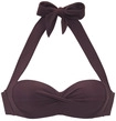 LASCANA B&uuml;gel-Bandeau-Bikini-Top Damen aubergine Gr.44 Cup D
