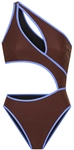 LSCN BY LASCANA Monokini Damen brown-blue Gr.36