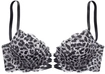 LASCANA Push-up-BH Damen leo-silberfarben Gr.70C
