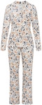 VIVANCE DREAMS Damen Pyjama rosa-blau-gebl&uuml;mt Gr.32/34