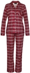 H.I.S Damen Pyjama rot-kariert Gr.32
