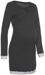 VIVANCE DREAMS Damen Umstandsnachthemd schwarz-wei&szlig;-gepunktet Gr.32/34