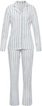 VIVANCE DREAMS Damen Pyjama blau-rosa-gestreift Gr.32/34