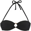 LASCANA Bandeau-Bikini-Top Damen schwarz Gr.38 Cup C/D