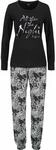 BUFFALO Damen Pyjama schwarz-gemustert Gr.32/34