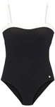 LASCANA Badeanzug Damen schwarz-creme Gr.36 Cup A/B