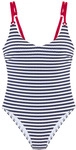S.OLIVER Badeanzug Damen marine-wei&szlig; Gr.36 Cup B