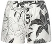 LASCANA Damen Schlafshorts ecru-allover-gebl&uuml;mt Gr.32/34
