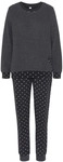 VIVANCE DREAMS Damen Pyjama Steifen-/Herzchen-Muster Gr.32/34