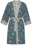 LASCANA Damen Kimono rauchblau-ecru Gr.32/34