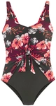 LASCANA Badeanzug Damen oliv-orange Gr.40 Cup G