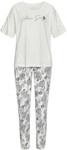 VIVANCE DREAMS Damen Pyjama creme-gemustert Gr.36/38