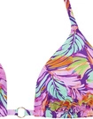 VIVANCE Triangel-Bikini Damen lila bedruckt Gr.34 Cup A/B
