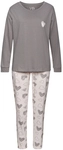 VIVANCE DREAMS Damen Pyjama grau-rosa Gr.56/58