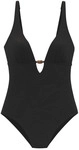 LASCANA Badeanzug Damen schwarz Gr.40 Cup A/B