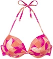 LASCANA Push-Up-Bikini-Top Damen beere-pfirsich Gr.36 Cup C