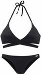 BENCH. Triangel-Bikini Damen schwarz Gr.34 Cup C/D