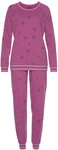 VIVANCE DREAMS BY LASCANA Damen Pyjama bordeaux-gemustert Gr.44/46