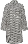 LASCANA Damen Pyjamaoberteil schwarz-wei&szlig;-gemustert Gr.40
