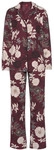S.OLIVER Damen Pyjama bordeaux-gebl&uuml;mt Gr.32/34
