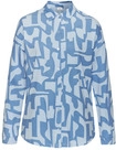 S.OLIVER Damen Shorty hellblau-blau gemustert Gr.44/46