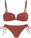 BUFFALO Bandeau-Bikini Damen rostrot Gr.36 Cup C/D