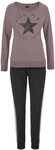 BUFFALO Damen Pyjama mauve-schwarz Gr.32/34