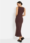 LSCN BY LASCANA Maxikleid Damen dunkelbraun Gr.44