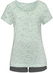 VIVANCE DREAMS BY LASCANA Damen Shorty gr&uuml;n-meliert Gr.44/46