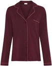 LASCANA Damen Pyjamaoberteil bordeaux Gr.36/38