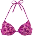 VIVANCE Push-Up-Bikini-Top Damen beere bedruckt Gr.34 Cup B