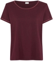 LASCANA Damen Pyjamaoberteil bordeaux Gr.32/34