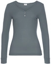 LASCANA Damen Pyjamaoberteil rauchblau Gr.32/34