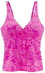 VENICE BEACH B&uuml;gel-Tankini-Top Damen pink bedruckt Gr.40 Cup C