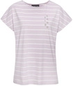 ELBSAND Kurzarmshirt Damen ros&eacute;-wei&szlig; gestreift Gr.L (40)