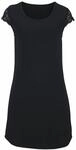 LASCANA Damen Nachthemd schwarz Gr.32/34