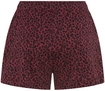 S.OLIVER Pyjamashorts Damen bordeaux-gemustert Gr.40/42