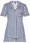 H.I.S Damen Shorty dunkelblau-wei&szlig;-gestreift Gr.44/46
