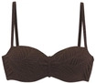 LASCANA B&uuml;gel-Bandeau-Bikini-Top Damen braun Gr.36