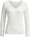 LASCANA Langarmshirt Damen creme Gr.48/50
